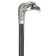 Ossenberg chromed eagle head on beech wooden stick black