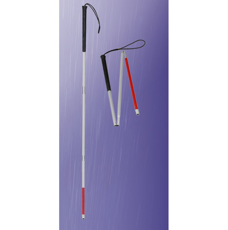 Ossenberg white cane with threat foldable order