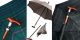 Gastrock Walking stick Umbrella Safebrella Duo long square