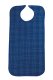 suprima polyester adult bib with press studs chequered