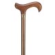 Ossenberg light metal cane with derby grip made of wood