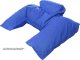 SHP Textilbezug blau Semi-Fowler-Kissen M 65x50x15 cm